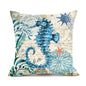 Ocean-Themed Throw Pillow Cases for Sofa & Chair