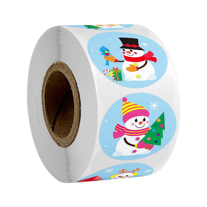 Merry Christmas Decorative Stickers – Self-Adhesive Labels for Gifts & Parties