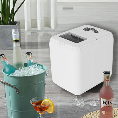 Home & Outdoor Countertop Ice Maker, 44LB Capacity with Ice Scoop and Basket